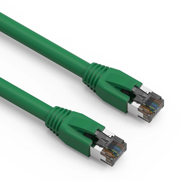 Bestlink Netware CAT8 S/FTP Ethernet Network Cable 24AWG 2GHz 40G- 50ft- Green 100363GN